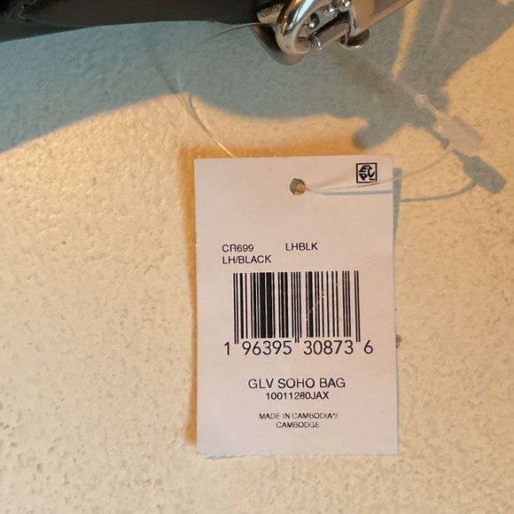 Coach Black Leather Shoulder Bag with Silver Accents - Picture 5 of 6